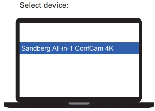 Sandberg All-in-1 ConfCam 4K 4Mic - Windows