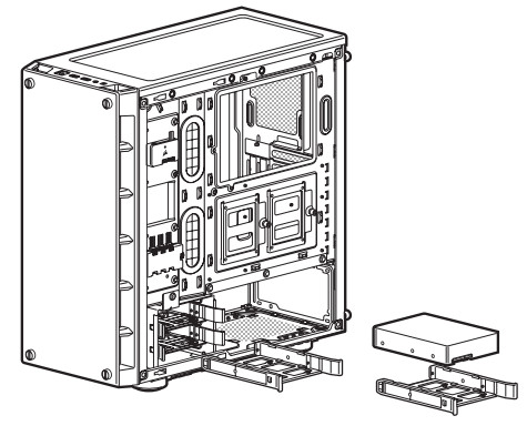 CORSAIR iCUE 465X RGB Mid Tower Smart Case -INSTALLING HDDS