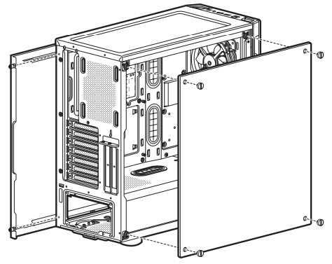 CORSAIR iCUE 465X RGB Mid Tower Smart Case - REMOVING THE SIDE PANELS