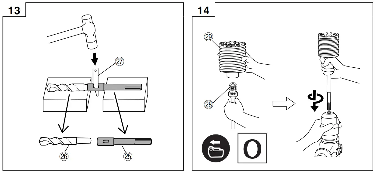 HiKOKI DH36DMAWAZ Cordless Combined Hammer 36V - fig 10