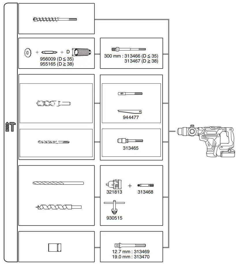 HiKOKI DH36DMAWAZ Cordless Combined Hammer 36V - fig 24