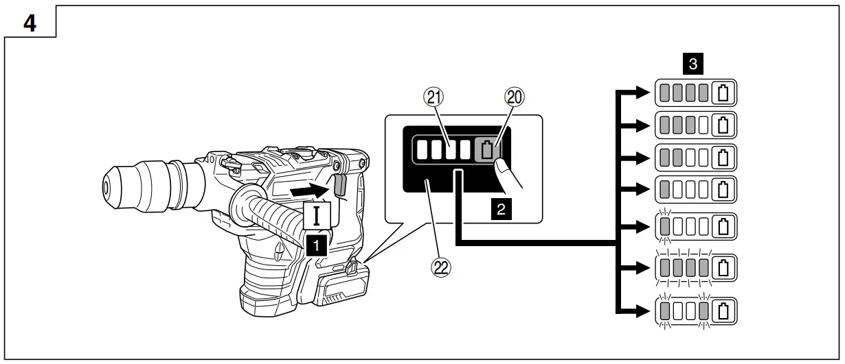 HiKOKI DH36DMAWAZ Cordless Combined Hammer 36V - fig 3