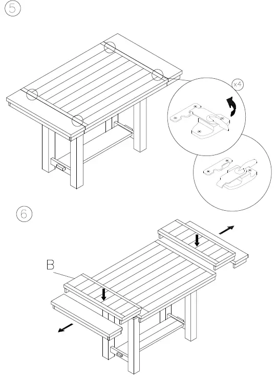 ASHLEY D629-45 Myshanna Dining Extension Table 5