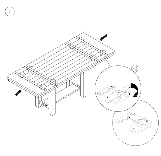 ASHLEY D629-45 Myshanna Dining Extension Table 6