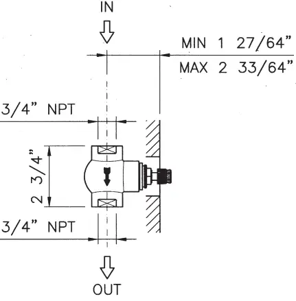 ROHL-A4911BO-Volume-Control-Rough-Valve-fig-2