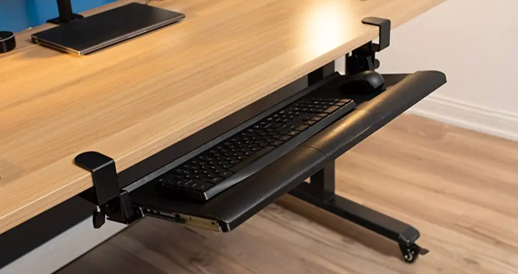 Vivo Mount-kb05hd Dark Walnut-black Clamp-on Height Adjustable Keyboard Tray Instruction Manual
