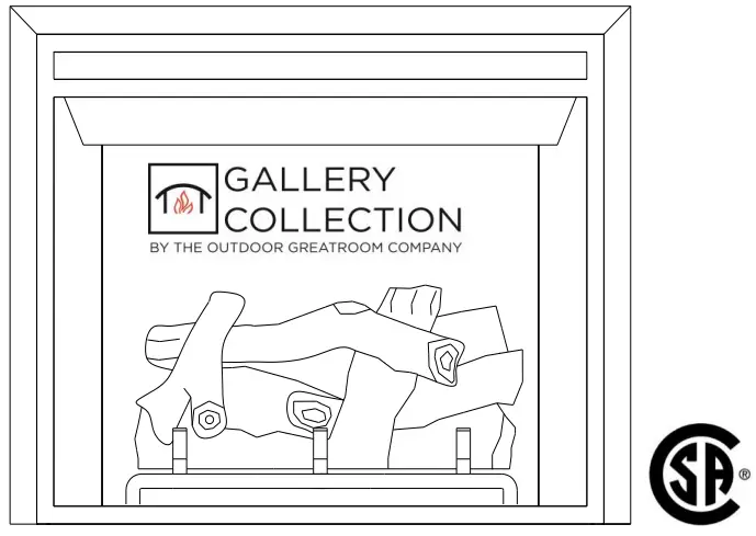 Greatco GI-29 Gallery Insert Electric Heater with Remote -