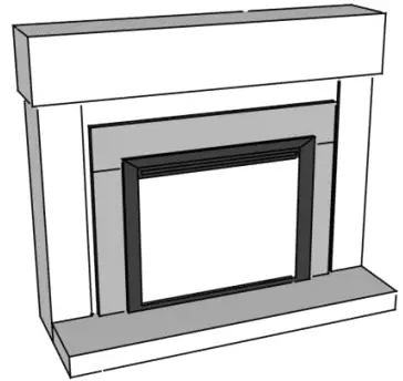 Greatco GI-29 Gallery Insert Electric Heater with Remote - Completed Assembly1