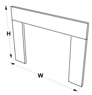 Greatco GI-29 Gallery Insert Electric Heater with Remote - Insert Surround