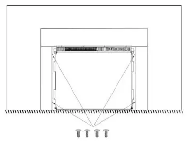 Greatco GI-29 Gallery Insert Electric Heater with Remote - fireplace insert