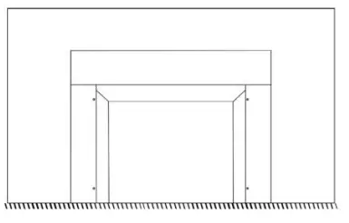 Greatco GI-29 Gallery Insert Electric Heater with Remote - surround into place