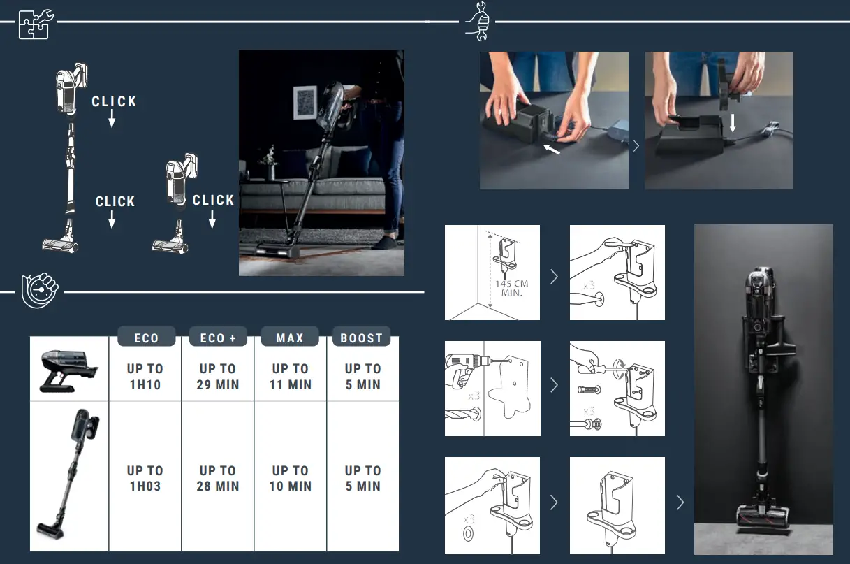 X-FORCE RH99 Flex Handstick Cordless Vacuum Cleaner - Fig 3
