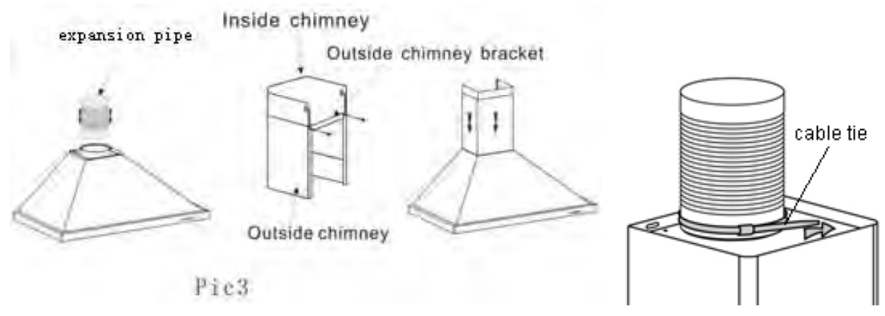 Euro Appliances EA60XR 60cm S Steel Canopy (with Remote Control) - fig 8