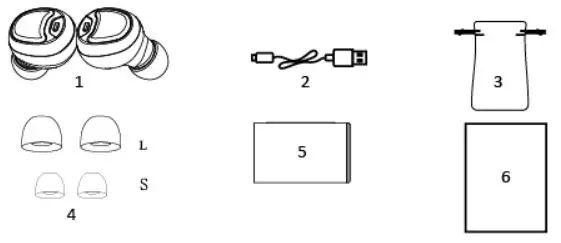 DENVER TWS-i60 TWS - Delivery Content