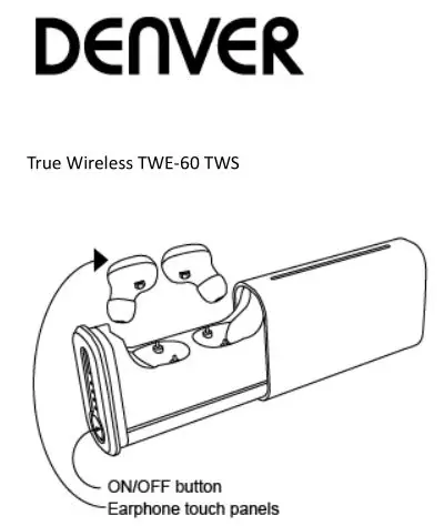 DENVER TWS-i60 TWS User Manual