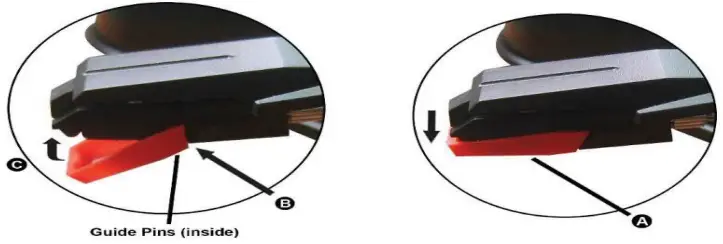 digitech GE4110 Portable Turntable with Rechargeable Battery - Inserting the needle