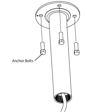 Hanwha-Techwin-SBP-300CMW-Ceiling-Mount-Adaptor-V-FIG-2