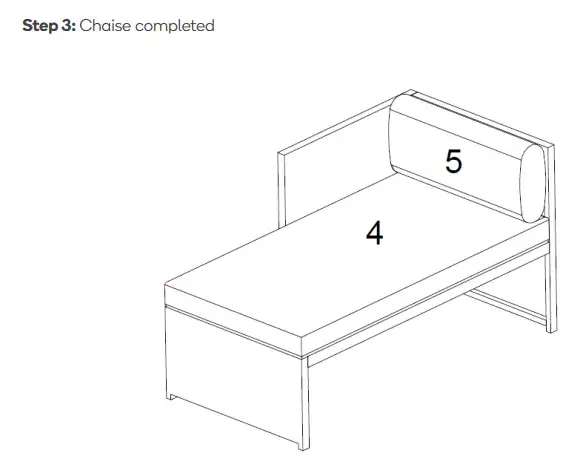kogan OVLOUISLSGA Louise Lounge Set - Step 3