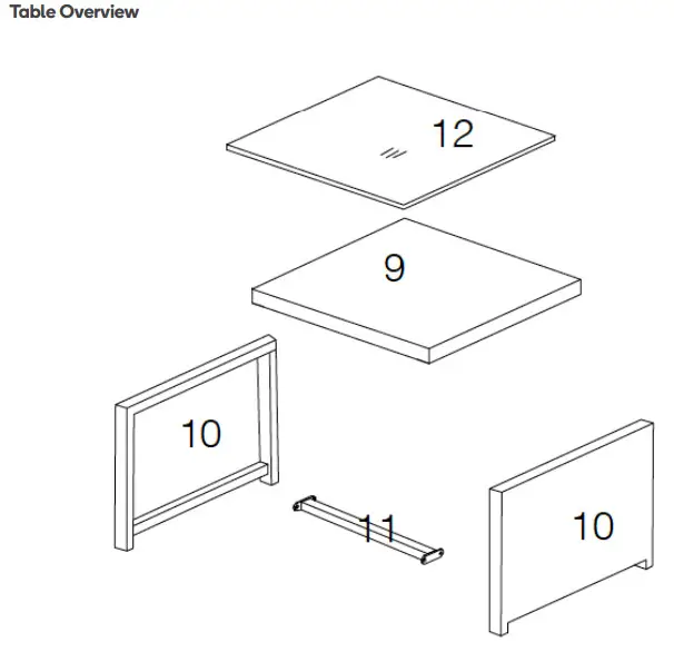 kogan OVLOUISLSGA Louise Lounge Set -Table Overview