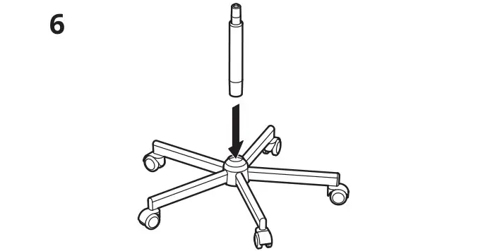 IKEA BLECKBERGET - Swivel Chair - Installation