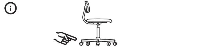 IKEA BLECKBERGET - Swivel Chair - safety castors