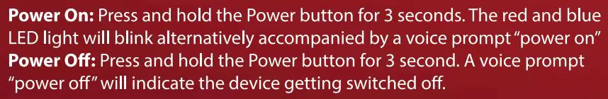 boAt Rockerz 550 Over Ear Wireless Headphone User Manual - Power On Off