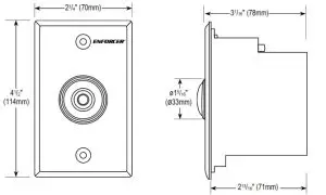 ENFORCER IP Wall-Plate Camera-Dimensions
