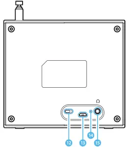 MAJORITY ARBURY Portable Digital Radio -Rear View