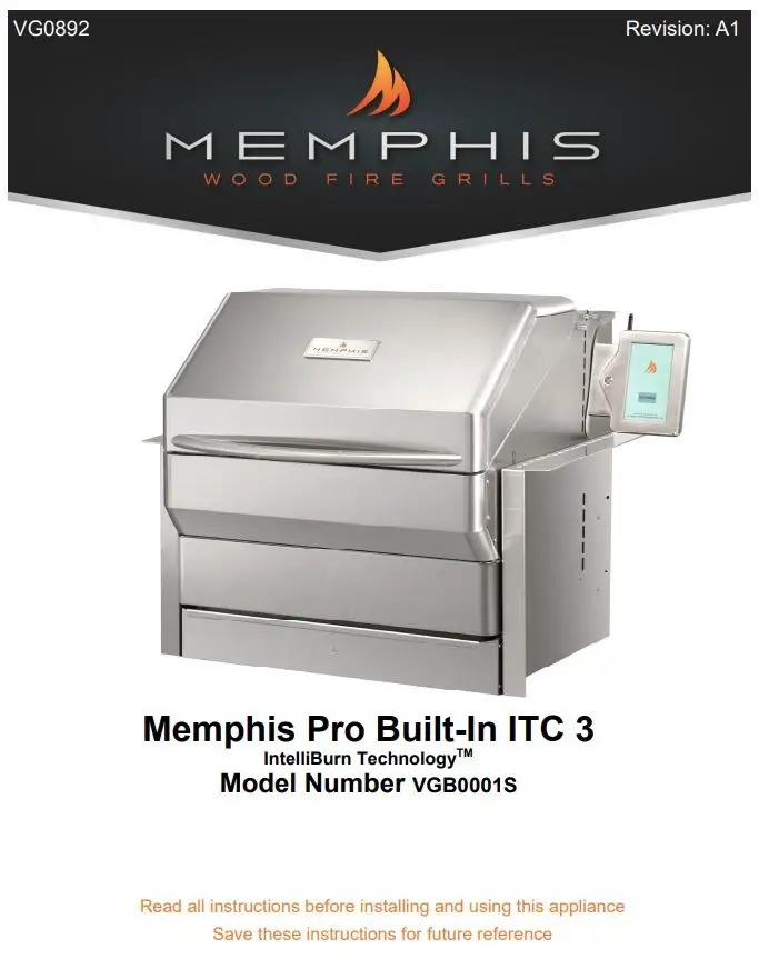 VGB0001S 28-Inch Stainless Steel Built-In Grill