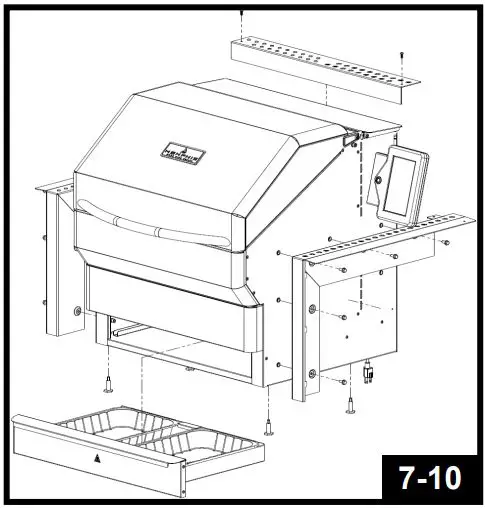 VGB0001S 28-Inch Stainless Steel Built-In Grill - Brackets