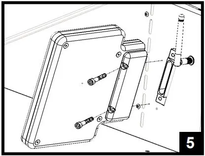 VGB0001S 28-Inch Stainless Steel Built-In Grill - Mount the Display Housing perpendicular