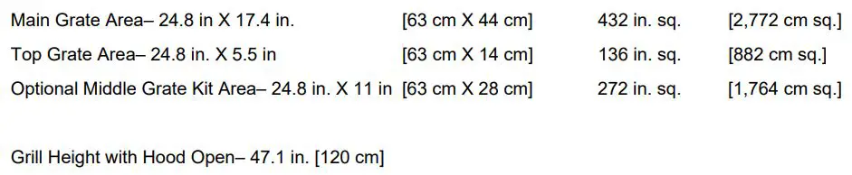 VGB0001S 28-Inch Stainless Steel Built-In Grill - Other Grill Information