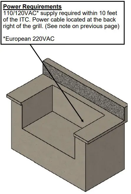 VGB0001S 28-Inch Stainless Steel Built-In Grill - Power Requirements