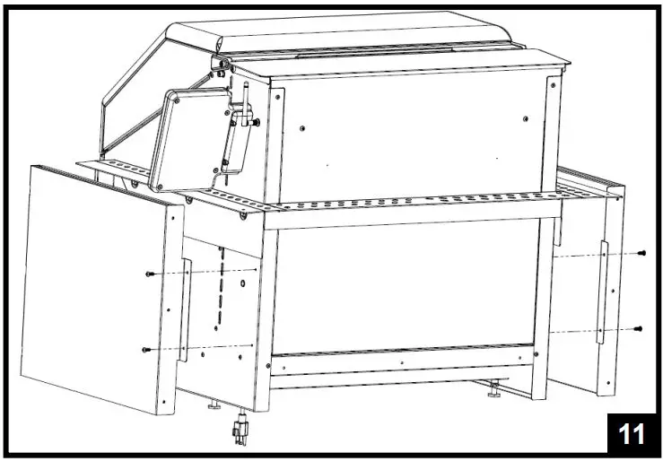 VGB0001S 28-Inch Stainless Steel Built-In Grill - To reduce the clearance to combustible materials, the optional heat shield kit should be used
