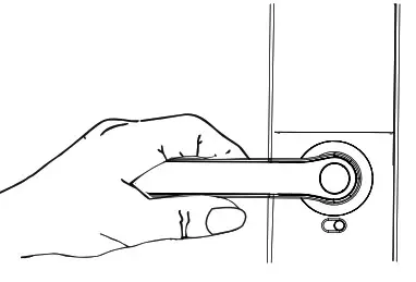 PHILIPS EasyKey 7300 Lever Smart Door Lock- Lock from inside