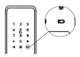 PHILIPS EasyKey 7300 Lever Smart Door Lock- Low battery