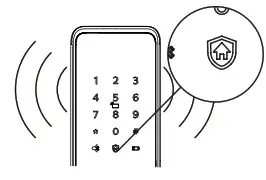 PHILIPS EasyKey 7300 Lever Smart Door Lock- Outside forced