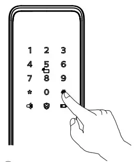 PHILIPS EasyKey 7300 Lever Smart Door Lock- master mode