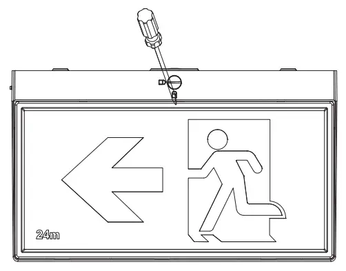 DAVIS LIGHTING KWIK E2 Series LED Exit Light - BATTERY REPLACEMENT 1