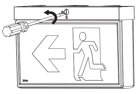 DAVIS LIGHTING KWIK E2 Series LED Exit Light - INSTALLATION 1