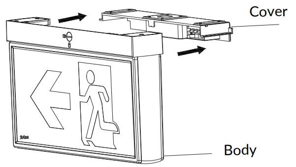 DAVIS LIGHTING KWIK E2 Series LED Exit Light - INSTALLATION 2