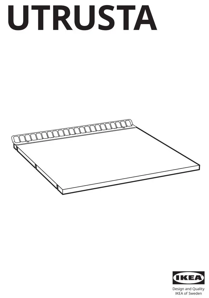 IKEA UTRUSTA Instructions