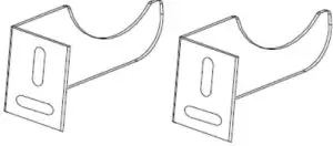 ecostrad 12502207 Designer Electric Radiators - Right Brackets