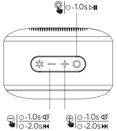 onn BM1020 LED Speaker - Play music