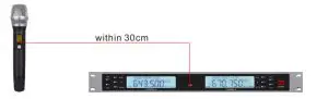 Syean Audio S 1200 Wireless Microphone - r frequency description
