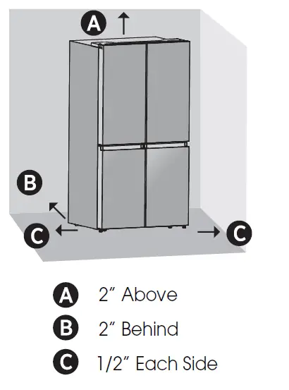 Hisense 21.6 CU.FT.French Door Refrigerator-2