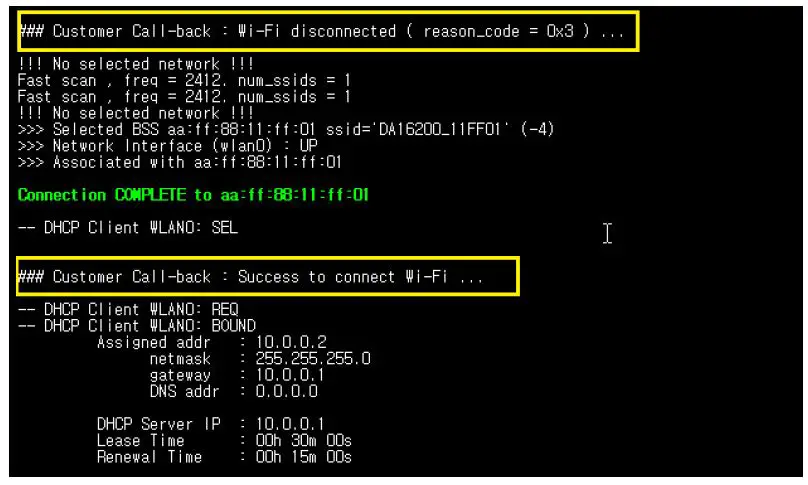 dialog DA16200 Wi-Fi Connection Notification-1