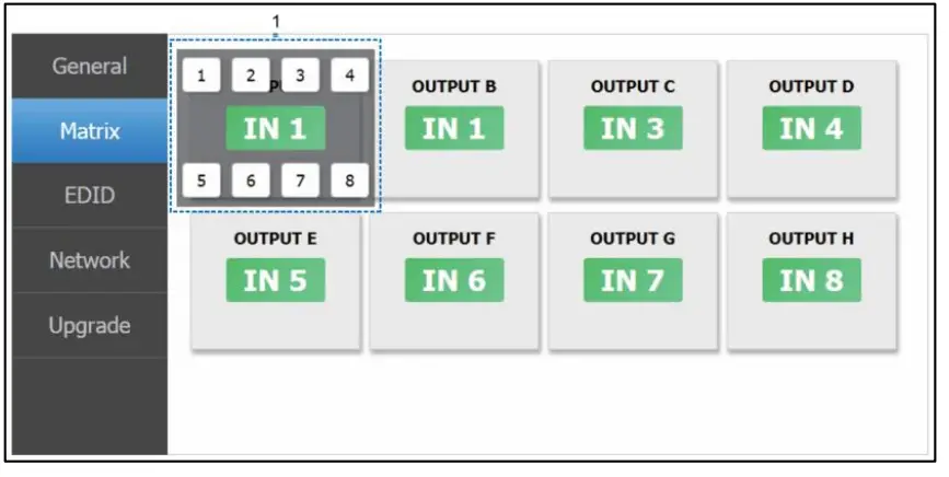 LINDY 38248 88 HDMI 18G Matrix with Audio - matrix 1