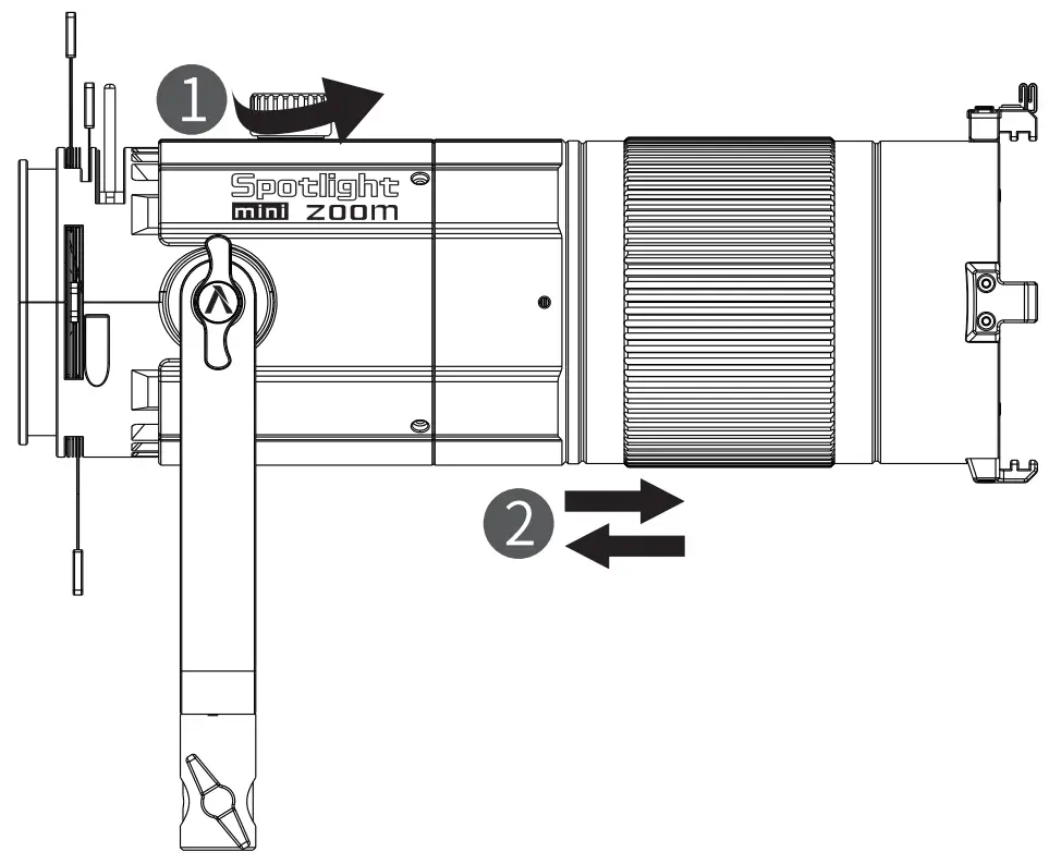 Aputure Spotlight Mini Zoom for LS 60d and 60x LED Lights - FIG 3
