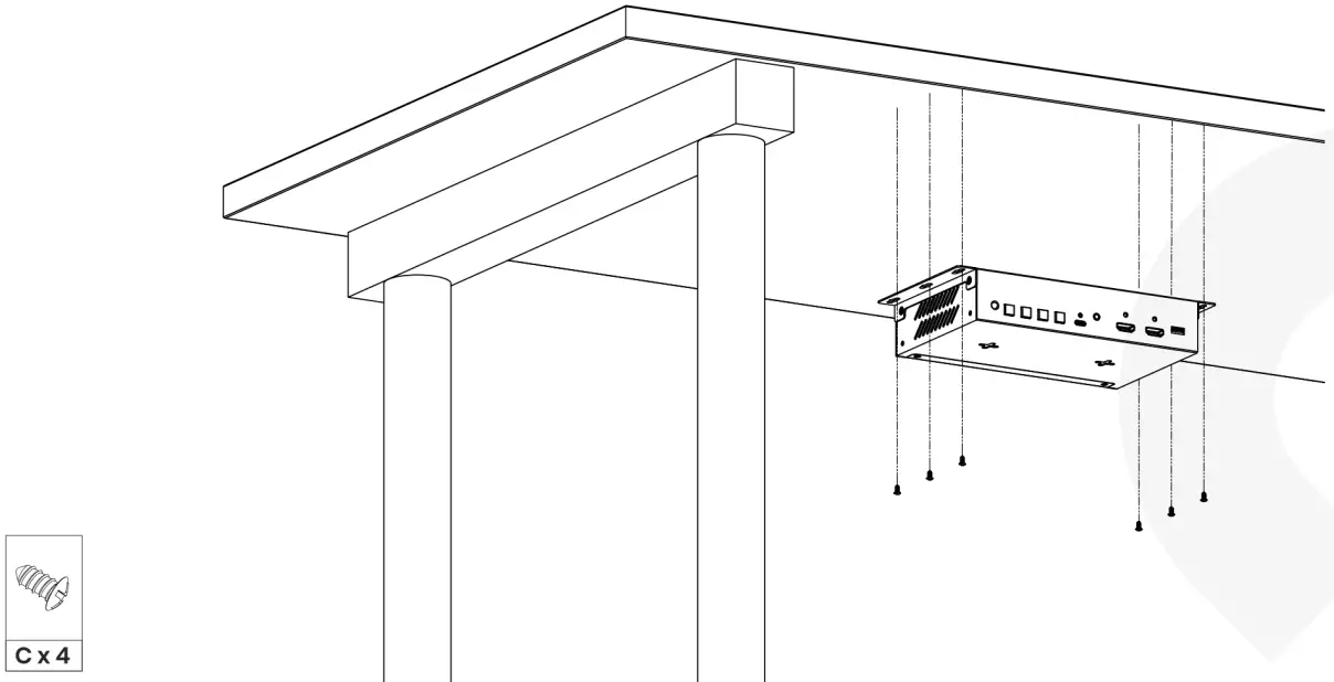 SC T HUS03 4K6G 4K60 3 1 HDMI USB C Presentation Switcher - beneath